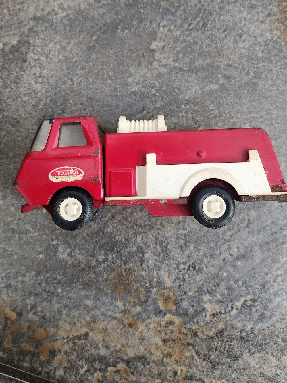 Vintage 70s Pressed Steel Lot Of 5 Tonka & Miniflex- Cement Truck, Firetruck